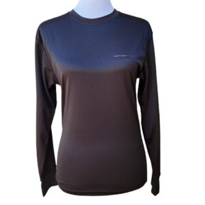 Weatherproof Black Long Sleeve Performance Top Crewneck Workout Fitness